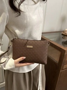 Spring Summer New Rhombus Women's Bag Versatile Wholesale Niche Shoulder Crossbody Sweet Small Square Bag - Coffee - View 6