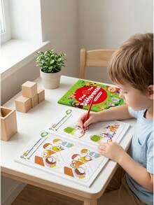 1pc Find The Difference Picture Book, Concentration Training, Educational Toy, Early Learning, Preschool Learning Material, Toddler Toy, Classroom Essential, Back To School, School Supplies, Classroom Supplies, Random Style - Multicolor - View 2