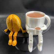 3/1pc Exquisite Movable Coffee Cup, Cute Coffee Bean, Moka Pot, Chocolate Mini Model Decoration, Suitable For Cafe, Living Room, Bedroom, Study, Bar Counter, Home Decor, Creating A Relaxed And Cozy Atmosphere Fashionable Figurine Model - Multicolor - View 7