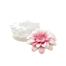 3D Dahlia Silicone Mold DIY Aromatherapy Candle Plaster Diffuser Stone Handmade Soap Flower Ornament Mold - Dahlia - View 5