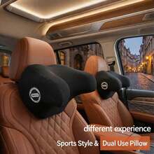 1pc Car Headrest Memory Foam Neck Pillow, All-Season Universal Car Interior Side Support Headrest For Car Seat - A - View 2