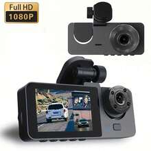 Triple Dash Cam 1080P Front/Rear/Interior, 3 Channel Car Camera With 32GB Card, IR Night Vision, 24/7 Parking Surveillance, G-Sensor, Loop Recording, For Cars, Trucks Battery Capacity 150mAh - Dash Cam - View 11