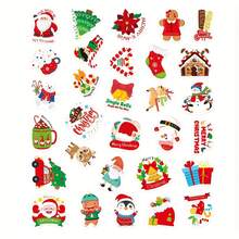somoving Christmas Stickers, 600 Unique Vinyl Stickers With A Merry Christmas Theme, Perfect For Holiday Parties - Multicolor - View 7