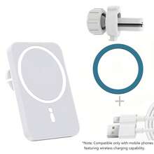15W Universal Fast Charging Magnetic Wireless Car Phone Holder, Strong Suction Cup, One-Click Installation, Wide Compatibility, Seamless Charging For Car Navigation, Compatible With Iphone/Smartphones, Quick And Convenient - General Purpose - View 10