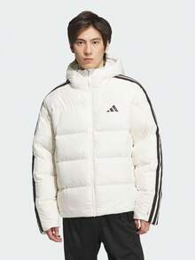 Adidas Men's 3S PUFF D JKT Down Jacket Thick Down Jacket - Short KC2494 - White - View 1