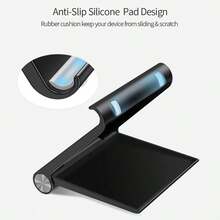 3/1pc Foldable Portable Desktop Phone Stand, Premium ABS, Adjustable Angle, Compact Lightweight Pocket Size, Suitable For All Smartphones And Tablets, Stable Anti-Slip, Space Saving - Upgraded Version - View 5
