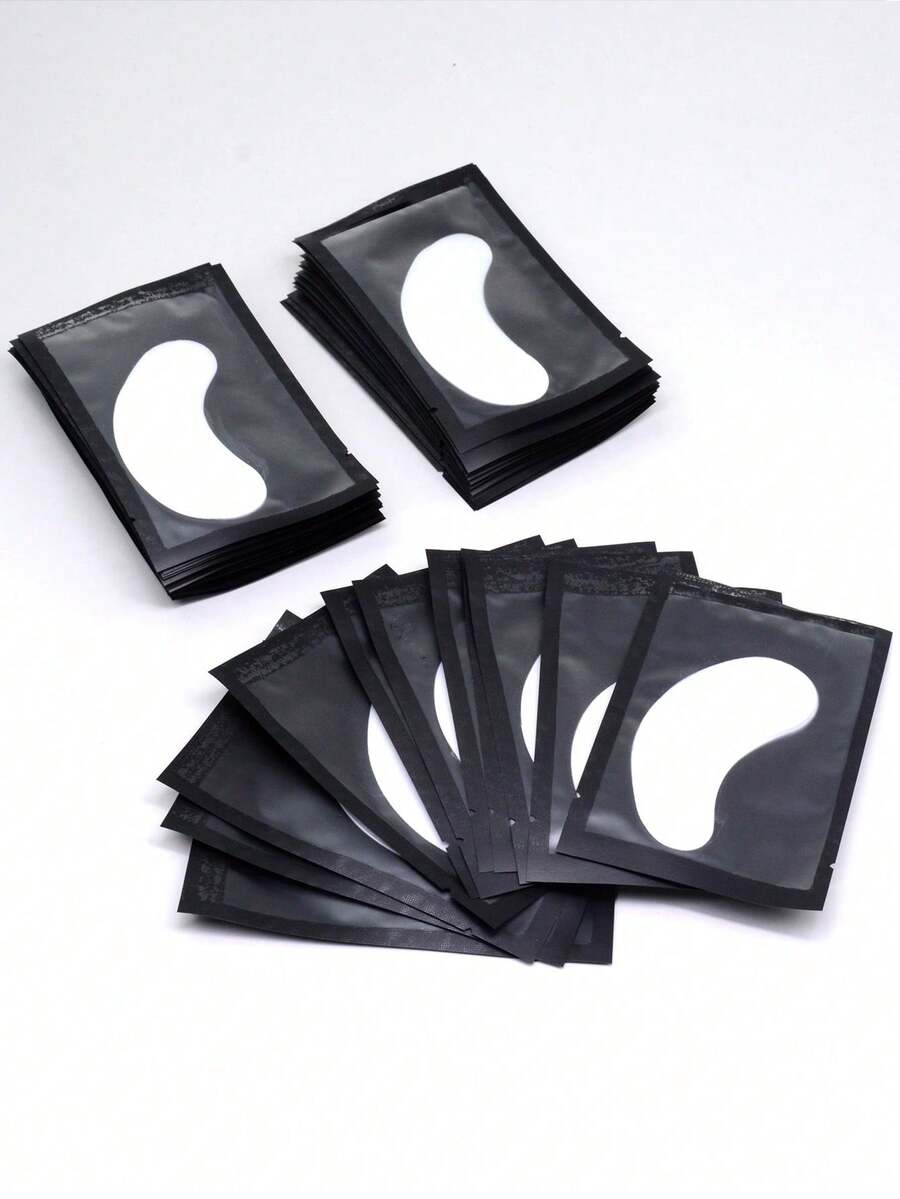 Hydrogel Eyelash Extension Patches Professional Under Eye Pads Eyelash Extension Stickers Eyelid Pads Makeup Tools - Black - View 1