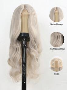 Children's Synthetic Long Wavy Wig, Suitable For Party, Daily Wear, Natural Hair Texture Heat Resistant, Halloween Cosplay - Multicolor - View 6