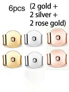 1/2/6/10 buah Penutup Anting-Anting Hypoallergenic Perak Sterling 925, Mencegah Penyumbatan Anting-Anting, Cocok untuk Pemakaian Sehari-hari - Penahan anting - View 26