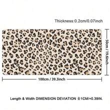 Leopard Print Leather Mouse Pad Beige Brown Thick Durable Keyboard Leather Pad For Office Home Gaming Birthday Gift For Gamers Students Professionals Desktop Laptop Home Office Desk Accessories Minimalist Design - View 15