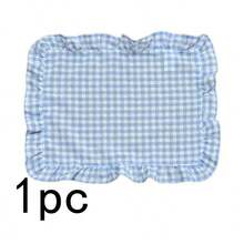 1pc/2pcs/6pcs Korean Style Plaid Placemats, Sweet Candy Color Plaid Tablecloth With Ruffle Edge, Cute Food Plate Insulation Pad For Dining Table - Multicolor - View 18