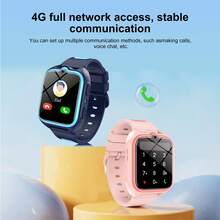 兒童智能手錶 1.75 吋 HD 螢幕，IP68 防水，GPS+LBS+WIFI 三重精準定位，地理圍欄警報，雙穿戴設計親膚錶帶與矽膠保護套，內建 7 款兒童遊戲，男孩女孩兒童安全追蹤手錶 - 查看 7