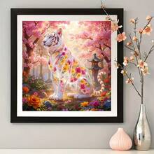 1pc - DIY Handmade 5D Diamond Painting Kit, Suitable For Adults And Beginners, Craft Supplies, Applicable For Living Room, Bedroom, Office, Wall Decor Art. - round diamond - View 3
