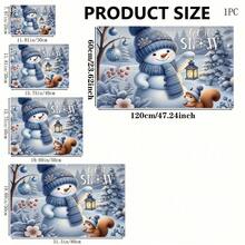 1pc Christmas Themed Printed Pattern Dish Drying Mat, Kitchen Countertop Bowl & Plate Rubber Bottom Drying Pad, Party Decoration, Super Absorbent Hidden Stain Dish Drying Mat, Soft Diatomaceous Earth With Rubber Backing Multi-Functional Kitchen Home Mat, Quick Dry Mat For Coffee Machine & Dish Rack, Kitchen Countertop Coffee Mat & Dish Drying Pad - LL LSD001 - View 6