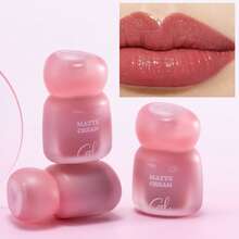 CZEL Kuzi Soft Matte Cotton-Feel Lip & Cheek Cream Matte Lipstick Long-Lasting Moisturizing Brightening Non-Fading - B05 Warm Pomelo Dündūn - View 8