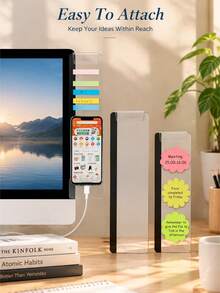 Papan Memo Monitor Akrilik, Ideal untuk Dekorasi dan Aksesori Kantor, Sempurna untuk Pengorganisasian Meja dengan Aksesori Meja Kantor dan Kebutuhan Penyimpanan - Rectangle - View 11