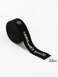 Christmas Velvet Ribbon Roll, Gold Foil Star & Reindeer, Merry Christmas Printed Ribbon, Red Green Black Xmas Gift Wrapping Ribbon For DIY Bow Making, Christmas Tree Decorations, Wreaths, Garlands, Gift Boxes, Holiday Party Decor & DIY Crafts - Multicolor - View 13
