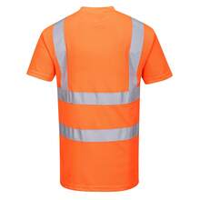 Portwest Mens High-Vis T-Shirt - Orange - View 2