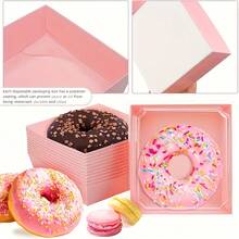 Pastry Packaging Boxes - Lot de 100 Rose - Voir 2