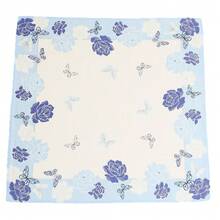 3pcs Colorful Printed Women's Handkerchiefs, 43*43cm Fresh Style Sweat-Absorbing Handkerchiefs, Suitable For Gifts, Balls, Parties, Daily Use And Various Occasions, Washable And Reusable - Multicolor - View 5