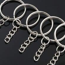 80Pcs Keychain Rings Kit, Alloy Key Ring Kit For DIY Jewelry Making, Keychains, Bag Pendants And Craft Projects - White K - View 5