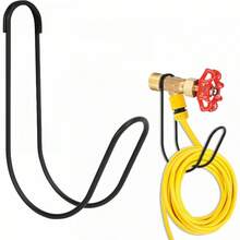 Garden Hose Holder Space-Saving Punch-Free Anti-Rust Water Hose Hanger - A - View 2
