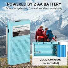 Pocket Radio AM FM Radio Small Pocket Transistor Radio Support FM AM Radios With Tuning Light, Personal Simple Radio For Elderly With Speaker - View 5