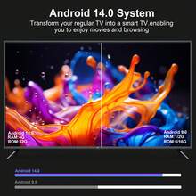 I96 D6 TV Stick Pemutar Media Streaming Portabel, Pemutaran 4K HDR, Android TV Quad-Core 64-Bit, WiFi 2.4G, Perangkat Streaming 4K HD untuk TV dan Proyektor - Hitam - View 5