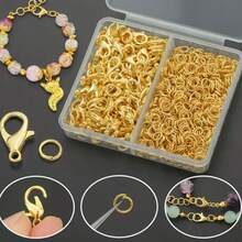 15/150pcs Lobster Clasp, Jump Ring Jewelry Making Kit, Used For DIY Bracelet, Necklace, Earring Making, Jewelry Repair Connector End Accessories - DIY Accessories - View 6