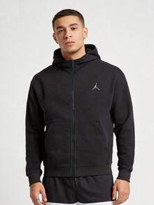 Nike Loose Fit Colorblock Woven Hooded Windbreaker Casual Versatile Everyday Basic Sports Jacket Men's White/Grey - Black - View 1