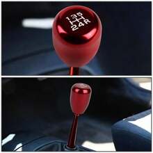 Universal NEO  & Color 5 Speed Car Gear Shift Knob For Manual Transmission Aluminum Alloy Automatic Gear  Mxy17-SFF (Color: Multicolor) - Black - View 3
