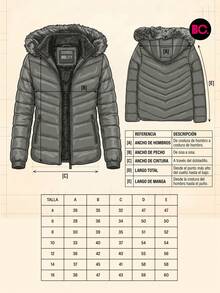 Chamarra Acolchada Para Niña Con Capucha Desmontable Y Peluche, Cierre Frontal, Bolsillos Con Cierre, Casual Para Invierno, Escuela, Paseos, Viajes Y Uso Diario Infantil Big City Moda Casual - Fucsia - Ver 10