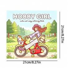[NEW HOBBY GIRL Coloring Book] 1pc Original Coloring Book ,22 Pages Single-Sided Printing,Clear Lines And Exquisite Patterns,Ideal For Relaxation | Perfect Gift For New Year, Christmas,Birthdays,School Holidays,Perfect For Adults & Teens & Child - Single Piece - View 4