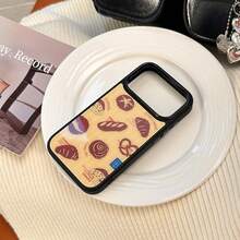 GUCADI Unique Bread Shaped Phone Case, Compatible With IPhone 18 Pro Max, Apple 17 Pro And 16/15. This Phone Case Has A High-End Texture And Innovative Design, Making It An Ideal Choice For Huawei And Phones. It Features A Unique, Creative, Vintage, Geometric, Colorblock, Niche, Luxury And -Style Design. - Yellow - View 6