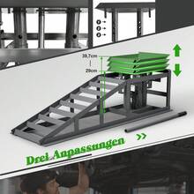 2-Piece Car Ramp Set, Height-Adjustable Car Ramps, Car Jack, Loading Ramps For Cars, Lifting Platform (Grey). - 1 - View 5