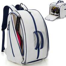 Large Capacity Pickleball Backpack With Racket Compartment, Shoe Pocket And Dry/Wet Separation Zone - Lightweight Sports Bag Suitable For Pickleball, Tennis And Outdoor Training - Multicolor - View 3