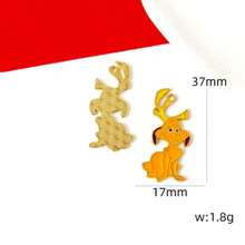 The Grinch Christmas Monster Oil Drip Alloy Cross-Border Accessory Keychain Necklace Bracelet Pendant - Multiple Styles+ - View 3