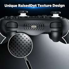 A Wireless Controller Compatible With Switch, Switch OLED, Switch Lite, PC. Features Hall-Effect Joysticks, Dual Vibration Motors, A 6-Axis Gyroscope, Macro Programming, Turbo Mode, One-Touch Wake-Up, And Screenshot Functionality. Ergonomic Design. - View 11