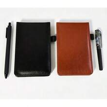 Mini Pocket Notebook, Notebook Holder, Includes 3x5 Inch Pocket Notebook, Ballpoint Pen, Small Notebook (A7) School Supplies - one-size - View 14