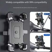 1 cái giá đỡ điện thoại gắn gương chiếu hậu xe đạp xe máy chống rung chống lắc cho shipper, giá treo điều hướng cho xe đạp điện, xe máy, xe đạp địa hình, thiết kế chống trượt rảnh tay, tương thích với điện thoại thông minh và máy tính bảng, phụ kiện xe máy - màu đen - Xem 4
