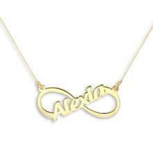 Custom Infinity Symbol Name Necklace, Handmade Multi-Name Necklace, Personalized Infinity Symbol Necklace, Infinity Symbol Necklace, Personalized Jewelry - Multicolor 2 - View 5