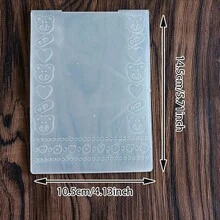 Assorted Geometric Pattern Embossing Folder, Clear Plastic Textured Embossing Template For Paper Craft Card Scrapbook DIY Art Supplies Embossing Folder - JH-1 - View 32