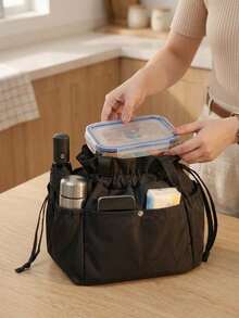 Heat Retention Sealed Spacious Food Liner Stain Resistant Splashproof Reinforced Handle Heavy-Duty Easy-Clean Wear-Resistant Rip-Proof Dust-Proof Versatile Tote Lunch Bag For Hiking Roadtrip Party Gathering Business Trip Apartment Gym Gift - Multicolor - View 8