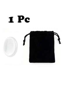 QYDCX 1/3/5 Pcs Natural Thumb Worry Stone Polished Crystal Palm Stone With Black Velvet Pouch, For Meditation Home Table Decor DIY Craft Gift - Multicolor - View 13