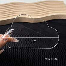 1PC Multi-Shape Wearable Nail Display Board, Transparent Acrylic Material For Nail Art Finished Product Display And Photography, Nail Polish Color Mixing, Washable And Reusable - Multicolor - View 15