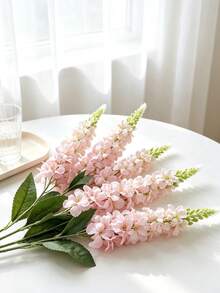 3/5/10/25pcs Artificial Non-Flocked Delphinium, Hyacinth, Suitable For Wedding, Engagement, Home, Outdoor Party Floral Arrangement And Tabletop Decoration - Multicolor - View 3