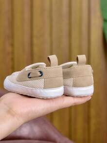 Newborn Shoes, Casual Slip-On Infant Pre-Walker Shoes, 0-1 Years Old Simple Lightweight Unisex Infant Cloth Shoes, Suitable For Spring And Autumn - Apricot - View 6