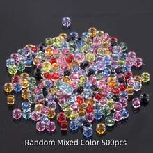 200/500/1000/2000pcs Mixed Color Mini Acrylic Dye Core Seed Beads Spacer Loose Beads For DIY Jewelry Making Bracelet Necklace Earrings Phone-Chain Key-Chain Accessories Craft Decoration - Multicolor - View 12