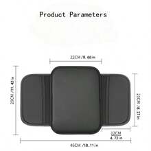 1pc Car Armrest Box Leather Storage Bag, Raised Center Console Armrest Pad, Universal Car Storage Pocket - Type a - View 6