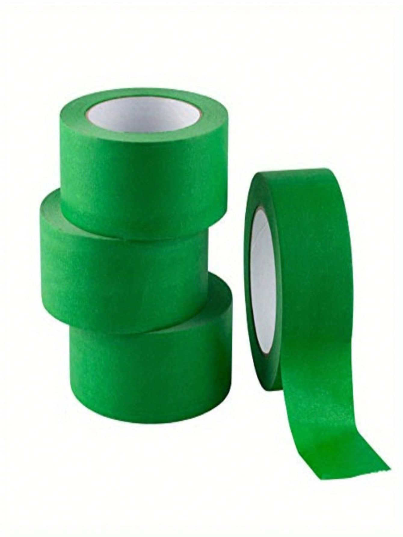 Green Craft Masking Tape, Hand Tear Washi Tape, Easy Write On Decorative Tape For Scrapbooking, School Projects & DIY - Green - View 1
